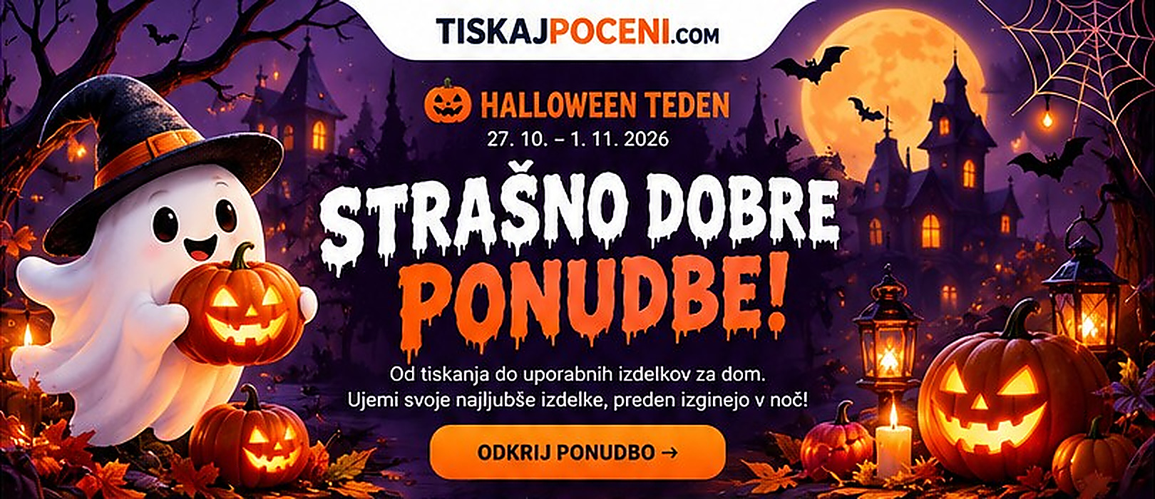 Halloween teden TiskajPoceni – strašno dobre ponudbe